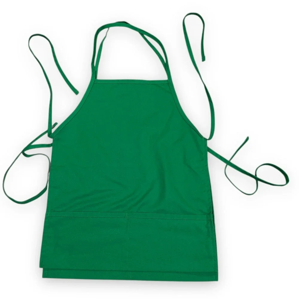 VTG Set of 3‎ Fame 3 Pocket Bib Apron Burgundy Green Made In USA